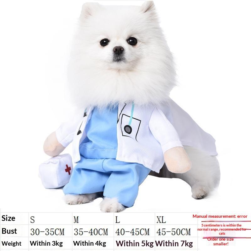 Dog clothes, small dogs, funny and funny transformations, teddy cats, creative clothes, pet cat clothing
