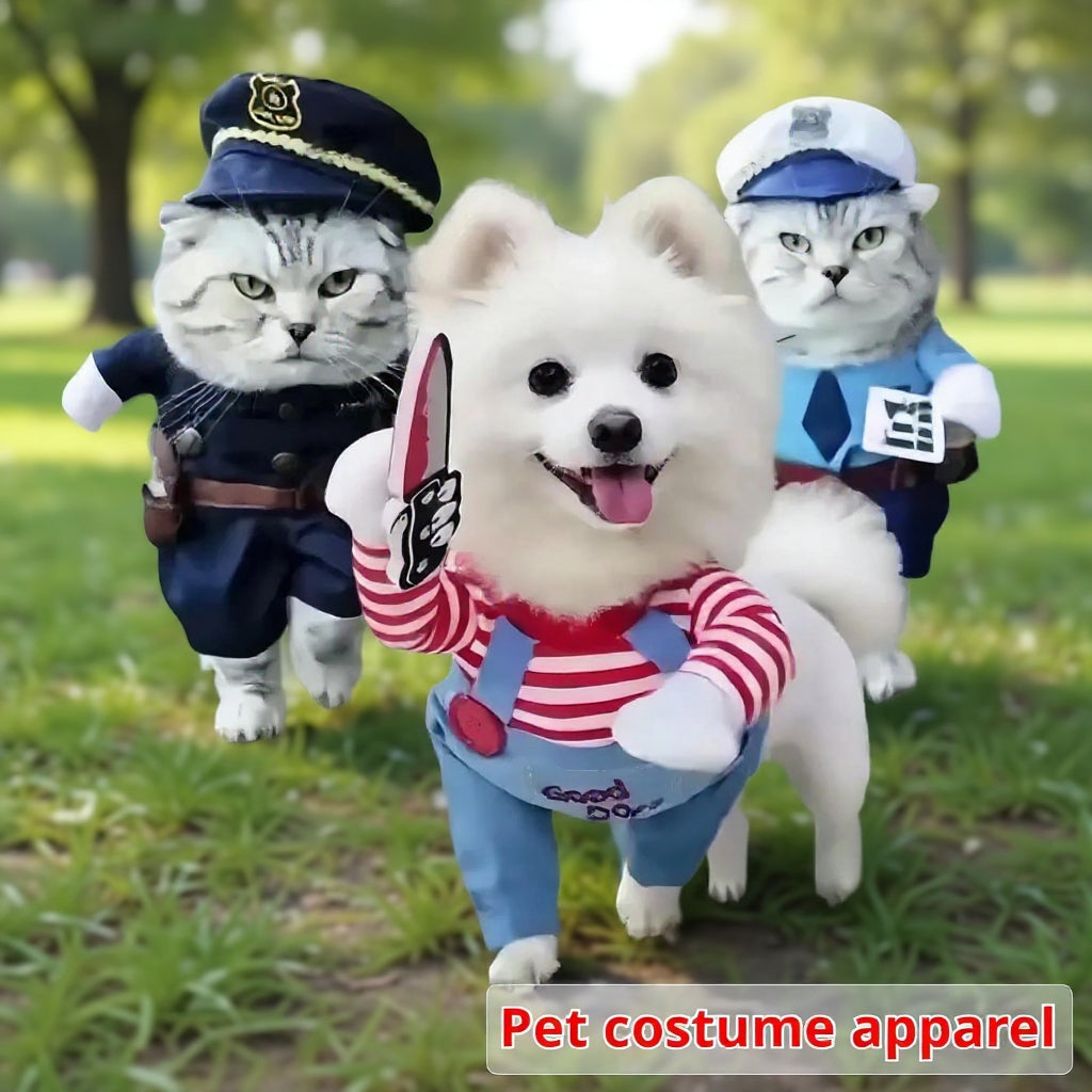 Dog clothes, small dogs, funny and funny transformations, teddy cats, creative clothes, pet cat clothing