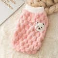 Cats, dogs, pets, towing clothes, autumn and winter warmth, plush vests, cute vests for small dogs and puppies, compared to bears