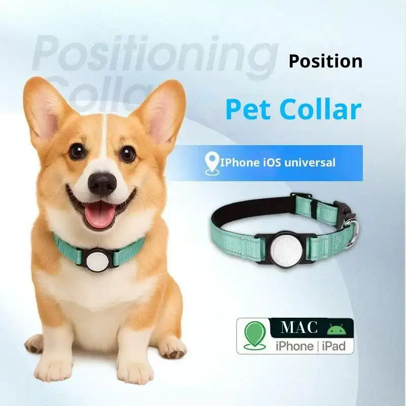 GPS dog collar tracker Cat anti loss locator Airtag protective case iOS intelligent tracking