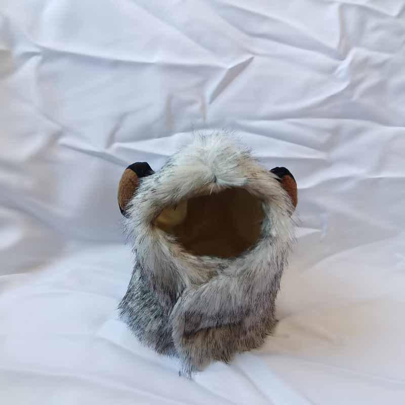 Halloween Ghost Festival Costume for Cats and Dogs, Adorable Adjustable Magic Tape Lion Transformation Pet Hat for Autumn and Winter