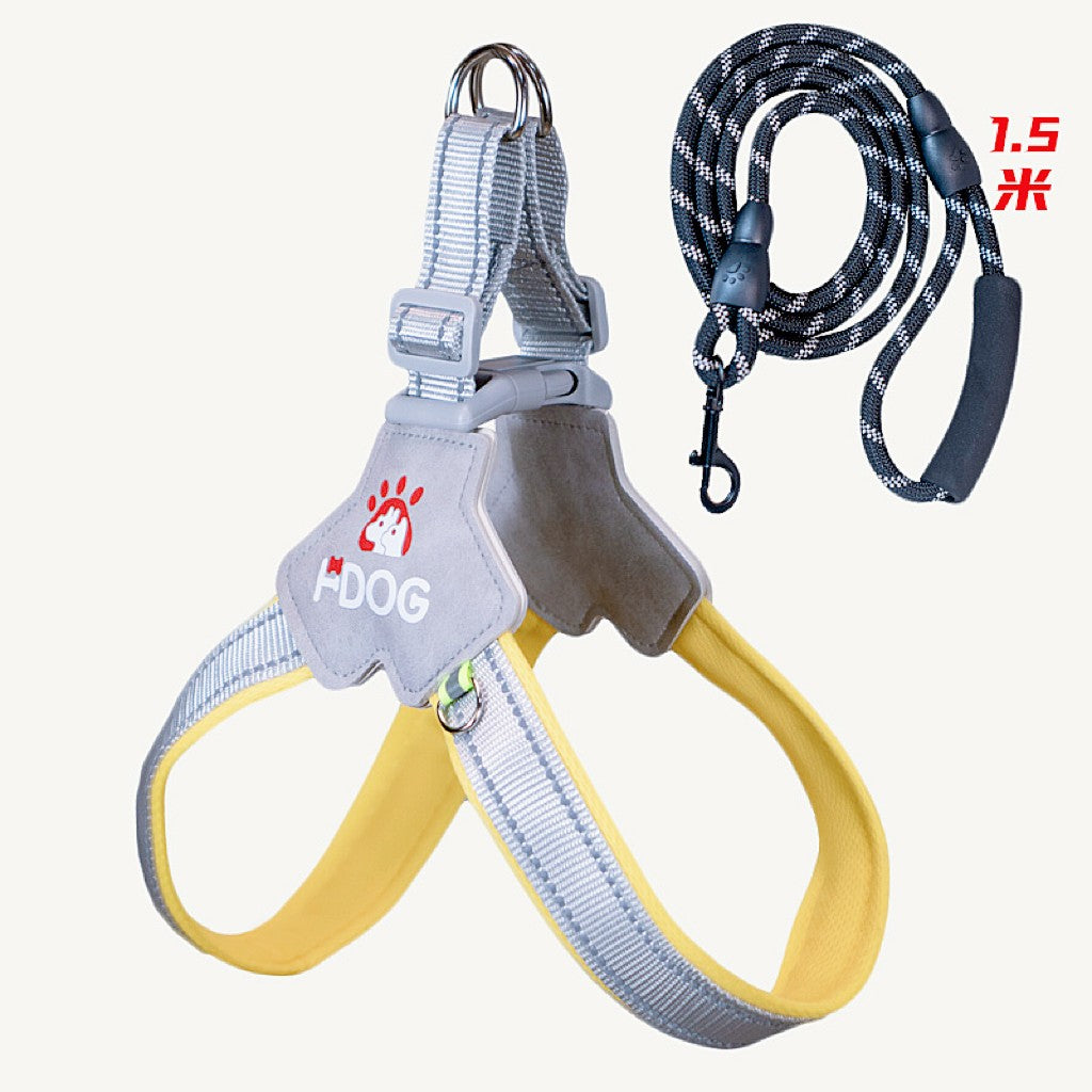 Dog and cat leash adjustable saddle vest chest strap pet walking leash medium large dog chain