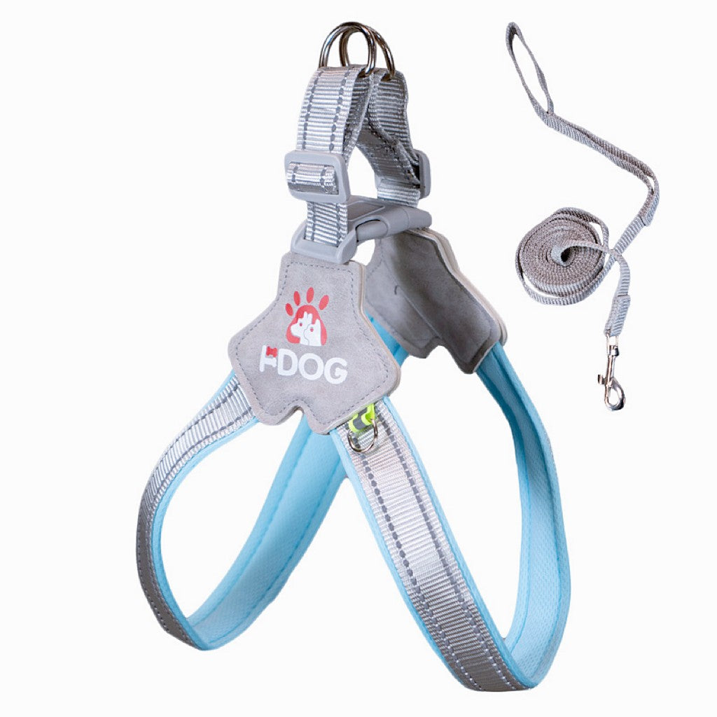 Dog and cat leash adjustable saddle vest chest strap pet walking leash medium large dog chain