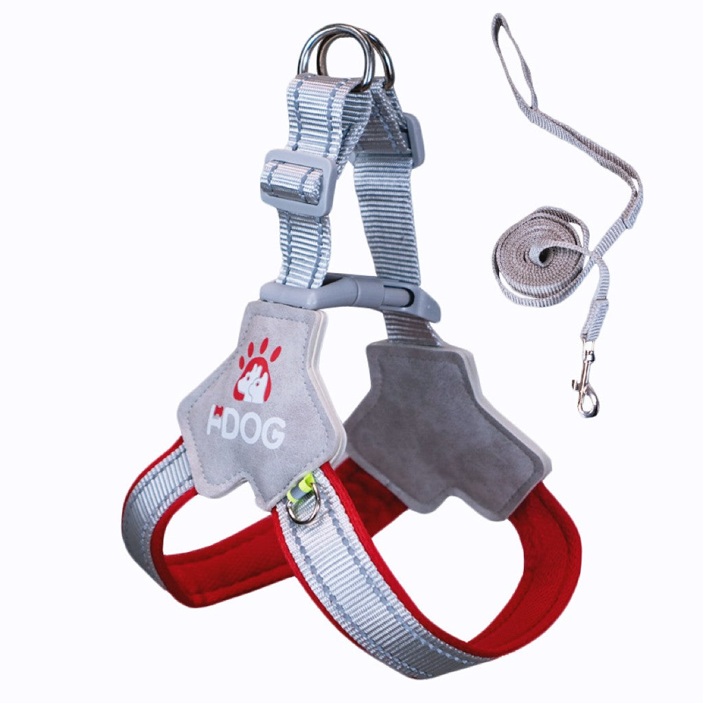Dog and cat leash adjustable saddle vest chest strap pet walking leash medium large dog chain