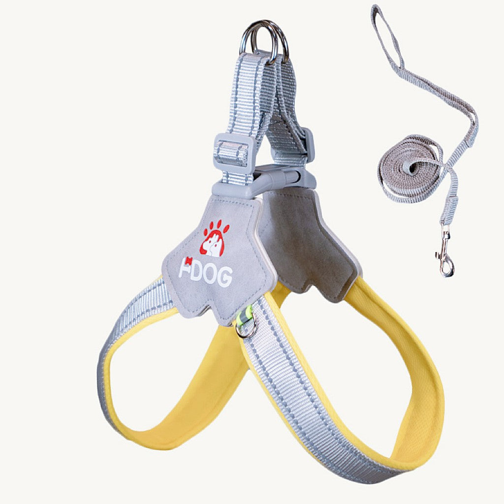 Dog and cat leash adjustable saddle vest chest strap pet walking leash medium large dog chain