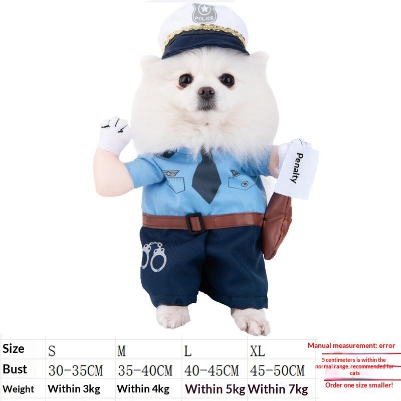 Dog clothes, small dogs, funny and funny transformations, teddy cats, creative clothes, pet cat clothing