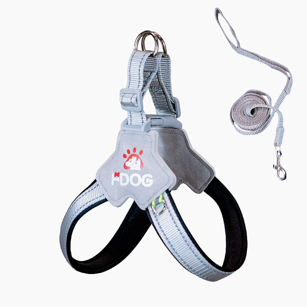 Dog and cat leash adjustable saddle vest chest strap pet walking leash medium large dog chain